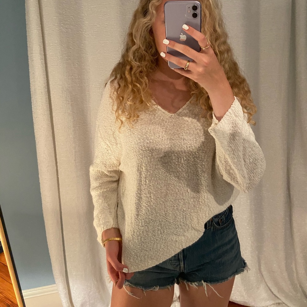 Urban outfitters lightweight off-white sweater